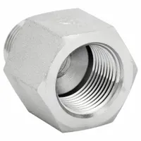 Hydraulic Hose Adapter: 30.00 mm x 3/4 in Fitting Size, Male x Female, Metric x NPT, Rigid, Straight (MPN 9235-30-12)