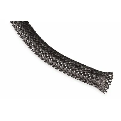 TECHFLEX Braided Sleeving: 3/8 in Inside Dia, Expandable, For 0.75 in Max Bundle Dia - General Purpose Expandable Cable Sleeving