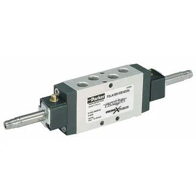 Parker Solenoid Air Control Valve: Viking Xtreme Manual, Four-Way / Two-Position - Parker Viking Series Solenoid-Operated Inline Valves