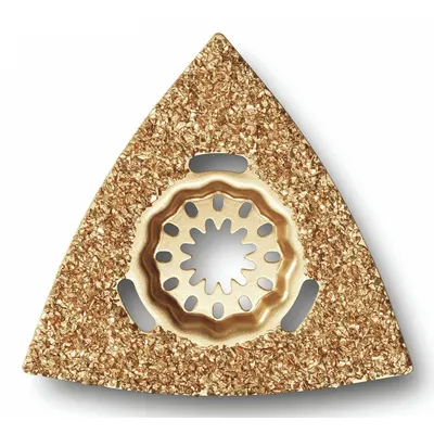 FEIN Oscillating Scraper Blade: 4 1/8 in Blade Wd, 4 1/8 in Blade Lg, Carbide Grit - Starlock Mounted Blades