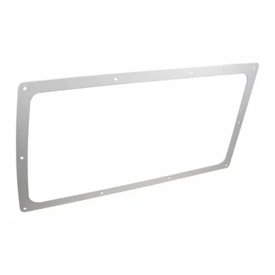 WEATHER GUARD Van Partition: White, Composite Plastic, 14 1/4 in Overall Ht - Bulkhead Windows