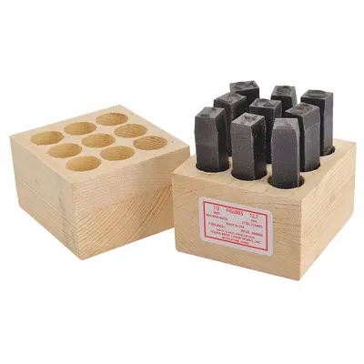 OEM Hand Stamp Kit: 0 thru 9 (6 doubles as 9) - Sharp-Face Hand Stamps