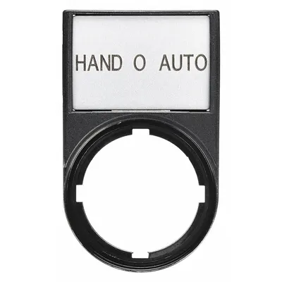 EATON Legend Plate: 22 mm Panel Mounting Size, Rectangular - Push-Button Rings & Plates
