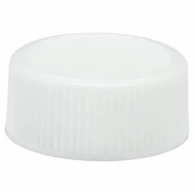 WHEATON Cap: 23 mm Dia, White, Polypropylene, PTFE Faced Polyethylene - Screw On Caps