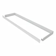 This surface mounting kit is designed for use with 1x4 backlit panels. It enables surface mounting in applications where recessed installation is not feasible. Dimensions: 3 1/12 in height, 3 1/6 in length. Suitable for commercial or industrial ceiling installations.