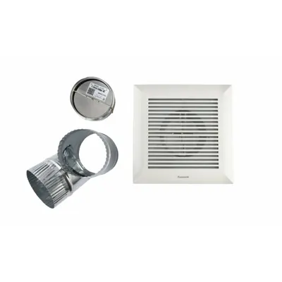 PANASONIC Grille Upgrade Kit: ABS/Aluminum/Galvanized Steel, Galvanized - Upgrade Kits for Bathroom Exhaust Fans