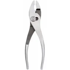 General purpose slip-joint pliers with plain grip and integrated wire cutter. Overall length 6 1/2 in, jaw length 1 3/4 in, max jaw opening 3/8 in. Suitable for gripping, turning, and cutting wire in maintenance, assembly, and repair tasks.