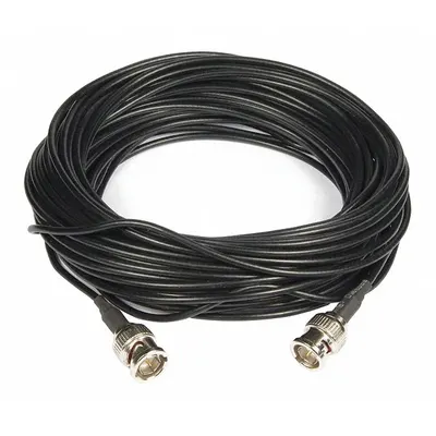 VITEK Coaxial Cable: Male, Connector, Black, Compression, RG-179, 1 GHz Max Freq - BNC Coaxial Connectors
