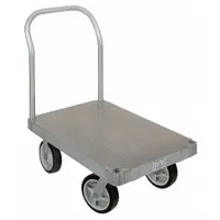 MAGLINER Platform Truck: 2,800 lb, 36 in L x 24 in W x 12 1/2 in H Deck, Rubber, 8 in Caster Dia (MPN PTK2436S1-Q)