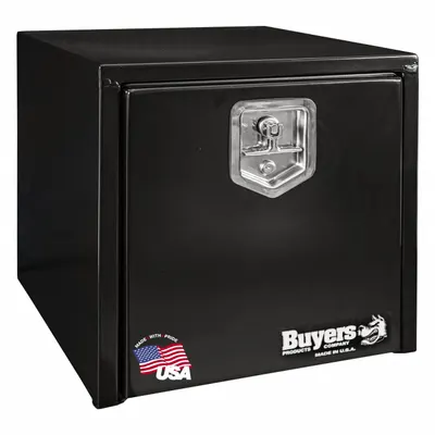 BUYERS PRODUCTS Underbody Truck Box: Underbody Truck Box, Single Drop-Down Door Door, Black - Single Drop-Down Door Boxes