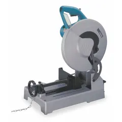 This chop saw features a 12-inch blade diameter and delivers a maximum blade speed of 1,700 RPM. It provides a 4-1/2 inch round cut capacity at 0 degrees, suitable for cutting metal, pipe, and other materials in fabrication, construction, and maintenance applications.
