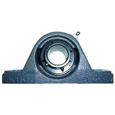 NTN Pillow Block Bearing: 1 in Bore, Cast Iron, Set Screws, 1 27/64 in Shaft Ht - General Purpose Pillow Block Ball Bearings