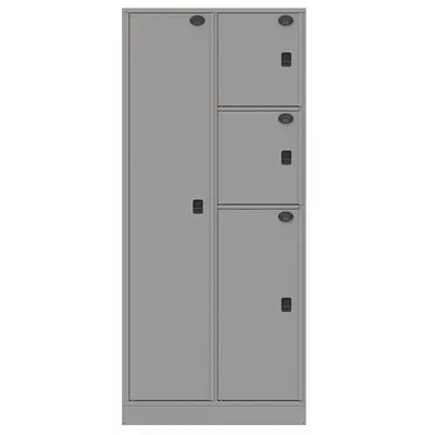 SENTINEL Law Enforcement Evidence Locker: Non-Pass-Through Backing, Slam Latch, 4 Compartments - Standard Evidence Storage Lockers