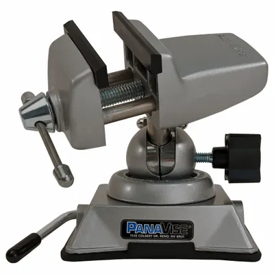 PANAVISE Multi-Angle Vise: Light Duty, 2 1/2 in Jaw Face Wd, 2 1/4 in Max Jaw Opening - Multi-Angle Precision Vises
