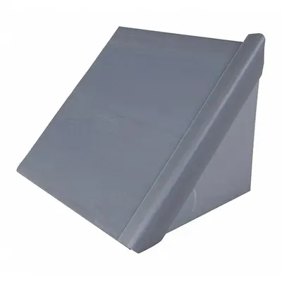 BIRD BARRIER Bird Slide End Cap: Plastic, 8 1/2 in Ht, 6 in Wd, 5 ft Lg, Gray, Heavy - Bird Control Slide End Caps