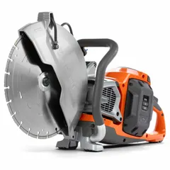 Cordless handheld concrete saw with 12.4 in blade diameter, wet/dry operation, and maximum cutting depth of 4 19/25 in. Supplied as bare tool (battery and charger not included). Suitable for on-site cutting tasks such as scoring, trenching, and flush cutting in concrete, masonry, and stone.