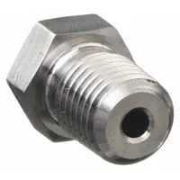 Plug: Hex Drive Solid Plug, 316 Stainless Steel, 1/16 in, NPT Threaded, 10,000 psi, 9/16 in Lg (MPN 1 PH-SS)