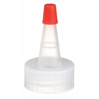 DYNALON Cap: 28.7 mm Dia, Off-White, LDPE, Unlined, 28-400 mm Screw Closure Size - Dropper Bottle Caps