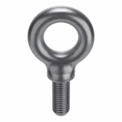 KEN FORGING Machinery Eye Bolt: With Shoulder, Steel, Plain, M18x2.50 Thread Size - Machinery Eye Bolts with Shoulder