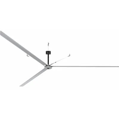 HUNTER INDUSTRIAL Ceiling Fan: 143,290 cfm Airflow, 24 ft Blade Dia, 3 Speeds, 240V AC - Industrial HVLS Ceiling Fans