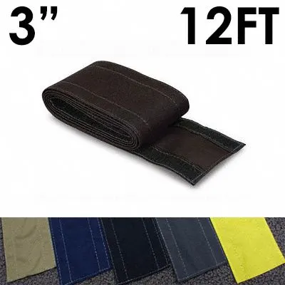 ELECTRIDUCT Cable protector: 3 in Overall Wd, 12 ft Lg, Nylon - Fabric Hook-and-Loop Cable Floor Covers