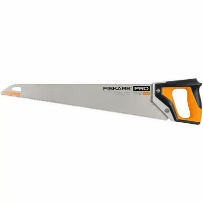 FISKARS Hand Saw: 22 in Blade Lg, Steel, 22 in Overall Lg, 13/9 - Carpenter's Saws