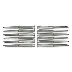 Replacement main burner for gas-fired heating equipment. Designed to deliver a controlled gas-air mixture for combustion in residential and light commercial HVAC systems. Sold in a 12-pack.