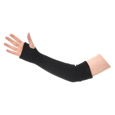 STEINER High Heat Sleeve: 18 in Sleeve Lg, L, Black, Thumbhole Cuff - Carbonized Fiber Welding Sleeves with Thumbhole