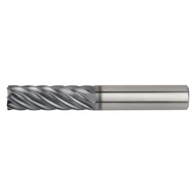 WIDIA HANITA Corner Radius End Mill: Carbide, AlTiN Coated, 7 Flute, 1" Mill Dia, 5" LOC - Fast-Cutting Carbide Corner-Radius End Mills for Stainless Steel & Super Alloys
