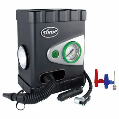SLIME 12-Volt Tire Inflator: 100 psi Max Air Pressure, 0 psi Min Air Pressure - 12V Tire Inflators
