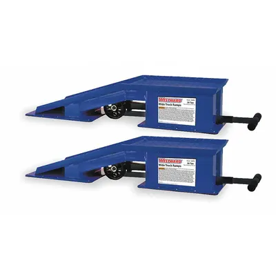 WESTWARD Truck Ramp: 20 ton Load Capacity, Not Adj, Steel, 45 5/8 in Overall Lg - Vehicle Repair Ramps