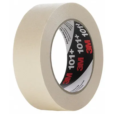 3M Masking Tape: 101+, Tan, 2 13/16 in Roll Wd, 60 yd Overall Roll Lg, 5.1 mil Thick - General Purpose Masking Tape