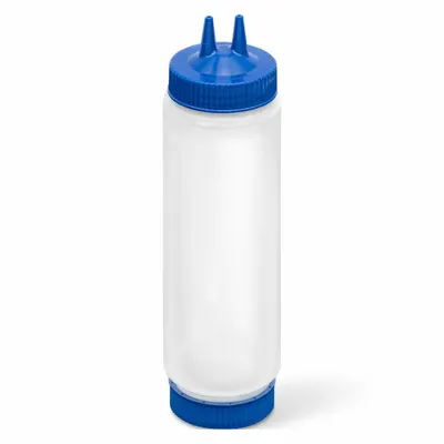 VOLLRATH Squeeze Bottle: 24 oz Capacity, 2 1/8 in Opening Dia, 10 15/16 in Overall Ht - Standard Squeeze Bottles