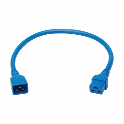 EATON TRIPP LITE Power Cord: 2 ft Lg, 3/12, Non-NEMA Plug, C20 Plug, Non-NEMA Receptacle - Electronic Equipment Power Cords