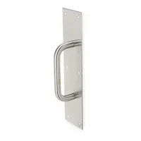 ROCKWOOD Door Pull Plate: 4 in Wd, 16 in Ht, Aluminum (MPN 102 X 70C.28)