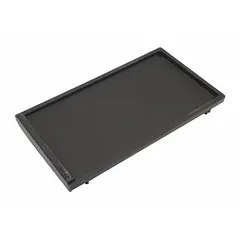 OEM replacement griddle for Whirlpool ovens. Provides a flat cooking surface for preparing foods such as pancakes, eggs, and bacon directly on the oven burner. Designed for direct fit on compatible Whirlpool oven models.