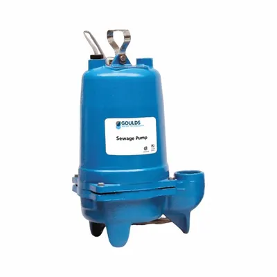 GOULDS Sewage Ejector Pump: Cast Iron, Single Phase, 1 hp, 230V AC - General Purpose Sewage Ejector Pumps