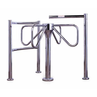 TURNSTILE 4-Arm Turnstile Kit: 1-Way, Waist High Gate, Mechanical, 42 in Overall Ht - One-Way Turnstiles