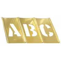 C.H. HANSON Stencil Set: Ampersand (&)/A to Z/Comma (,)/Dash (-)/Period (.), 6 in Character Ht (MPN 10036)