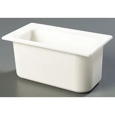 CARLISLE Food Pan: Third Size, Rectangular, 3.4 qt Capacity, NSF Certified - Steam Table Pans