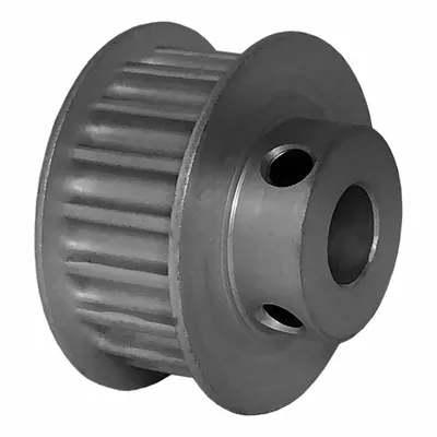 Dayton Timing Pulley: Curvilinear, Fixed, For HTD Timing Belt Section, For 9 mm Belt Wd - HTD Section Fixed-Bore Timing Pulleys with Hub