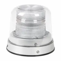 GROTE Flashing Beacon: Flashing Beacon, Amber/Blue, 8 7/8 in Overall Wd, 7 7/8 in Overall Ht, LED (MPN 78010)