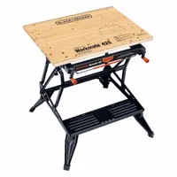 BLACK & DECKER Portable Project Center: Adj Ht, Steel, 30 1/2 in Overall Wd (MPN WM425)