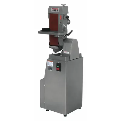 JET Belt Finishing Machine: For Metal, 230/460 V, Three-Phase, 1.5 hp, 6 in Belt Wd - Floor Standing Belt Machines