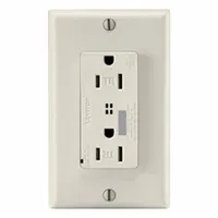 LEVITON Plugs and Receptacles: Duplex, 5-15, White, 125V AC, 15 A, 2 Pole / 3 Wire (MPN T7280-W)
