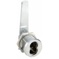 Cam Lock: Interchangeable Core Keyed Cam Lock, Chrome-Plated, Clockwise Unlock (MPN G085053)