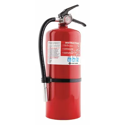 FIRST ALERT Fire Extinguisher: 10 lb Extinguisher Capacity, 4A:60B:C - Class ABC Fire Extinguishers