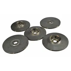 Impeller for use in industrial ventilation and air-moving systems such as exhaust fans, blowers, and HVAC equipment. Designed for reliable airflow in manufacturing and warehouse environments.