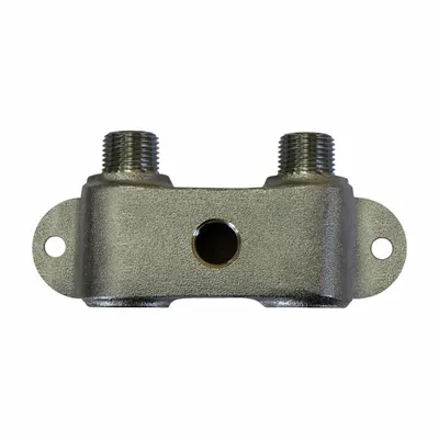 SANI-LAV Valve Body: Sani-Lav, Brass, Nickel Plated Finish, 1/2 in Inlet Connection Size - Faucet Foot Pedal & Knee Pedal Replacement Parts