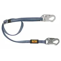 CONDOR Positioning Lanyard: Steel Snap Hook, Steel Snap Hook, 6 ft Lg, 425 lb Capacity, Adj Lg (MPN 45J293)
